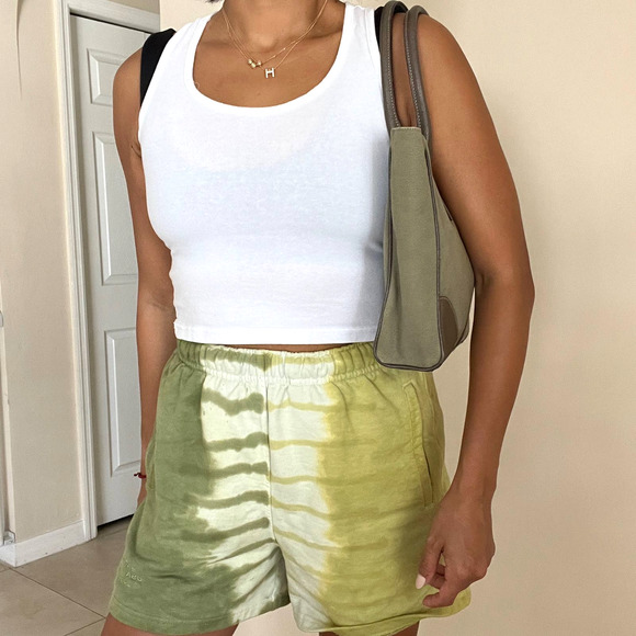 PRADA Olive Logo Canvas and Leather Tote Bag - Picture 13 of 13